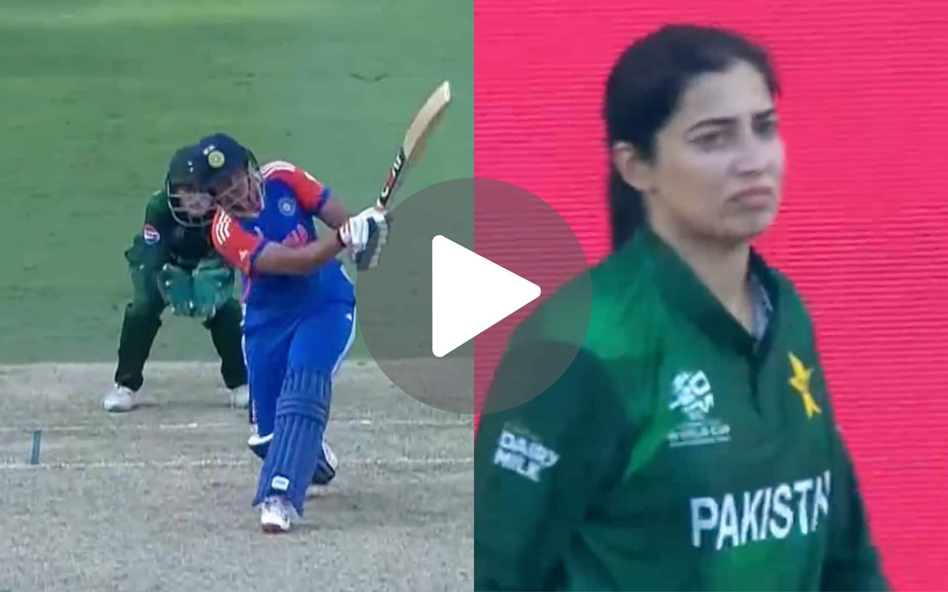 [Watch] Shafali Verma Throws Her Wicket In Frustration During IND vs PAK Women's T20 World Cup Clash